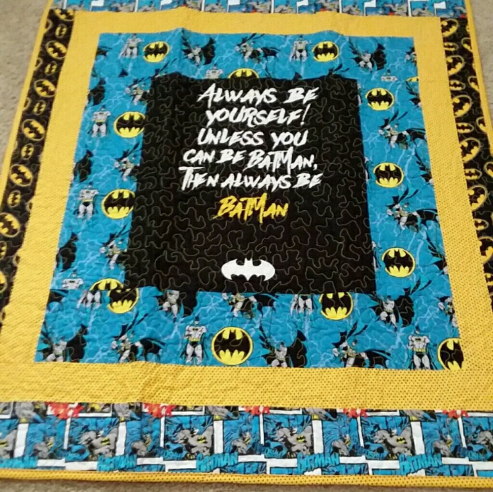 Quilt Handmade "Be Batman"